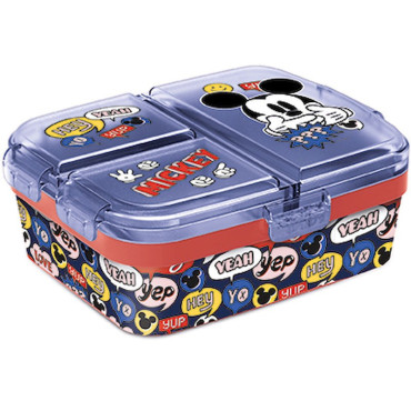 MICKEY   Sandwichera multiple compartimentos grande xl de Mickey Mouse 'It´S A Thing' Sandwichera multiple compartimentos grande