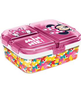 Sandwichera multiple compartimentos grande xl de Minnie Mouse 'So Edgy Bows' 