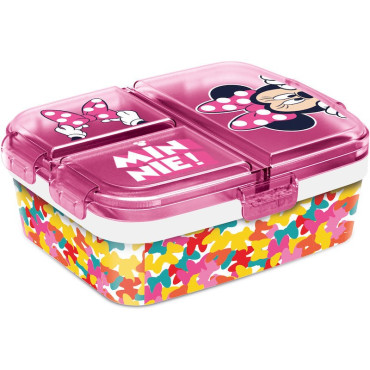 Sandwichera multiple compartimentos grande xl de Minnie Mouse 'So Edgy Bows' 
