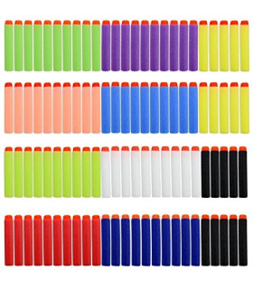 Balas para armas marca nerf de espuma varios colores paquetes de 10 unidades