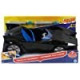 Coche negro y azul batman con dardos justice league action