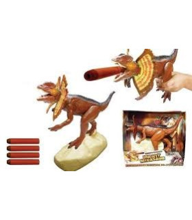 Caja dinosaurio verde lanzadardos dinosaur planet