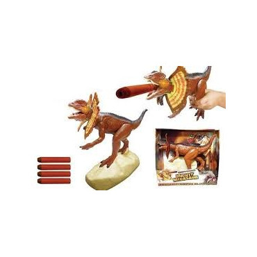 Caja dinosaurio verde lanzadardos dinosaur planet
