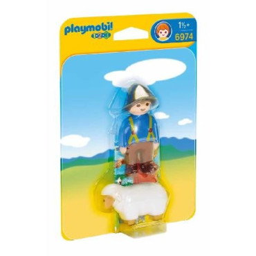 Paquete playmobil 123 granjero con oveja