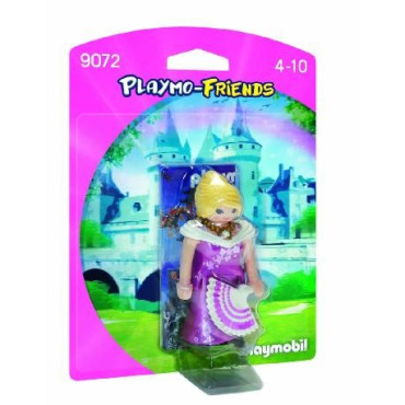 Playmo-friends playmobil princesa vestido rosa y abanico