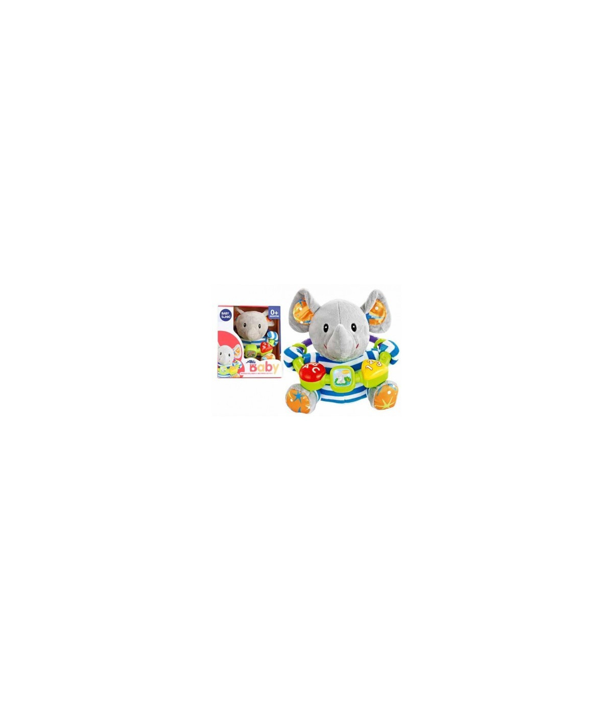 Peluche elefante con sonido baby