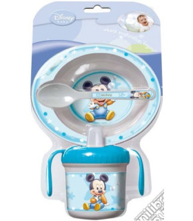 Set microondas Mickey mouse blanco y azul