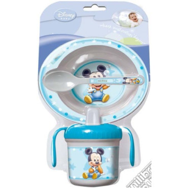 Set microondas Mickey mouse blanco y azul