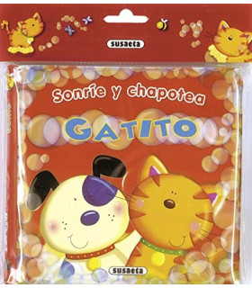 Libro sonríe y chapoteo gatito libros para bebes