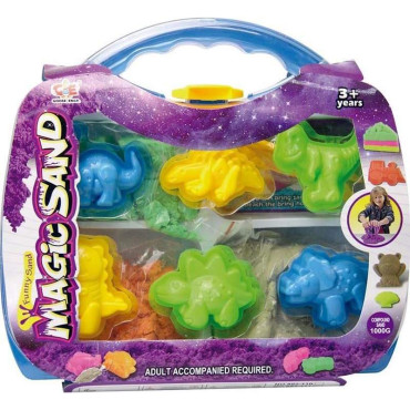 Maletín magic sand morado dinosaurios o unicornios