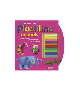 Libro modela con plastilina animales  catalán