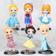 lote de  6 figuras de princesas disney de 10cm