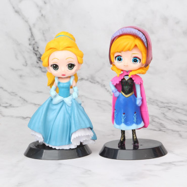 lote de  6 figuras de princesas disney de 10cm