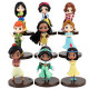 lote de 12 figuras  princesas disney  de 10cm