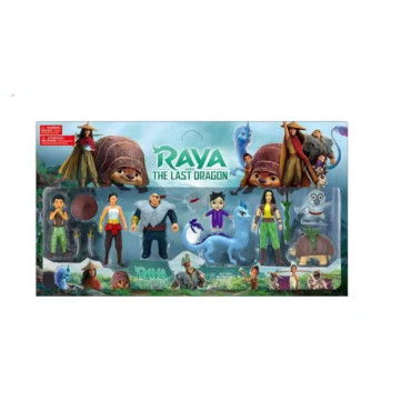 Lote  de figuras Raya y el Último Dragón