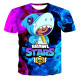 BRAWL STARS   camiseta brawl stars   impresión 3d de Leon  tiburón camiseta brawl stars impresión 3d de Leon tiburón