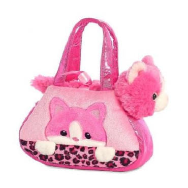 Bolso gato bordado de 12cm de peluche