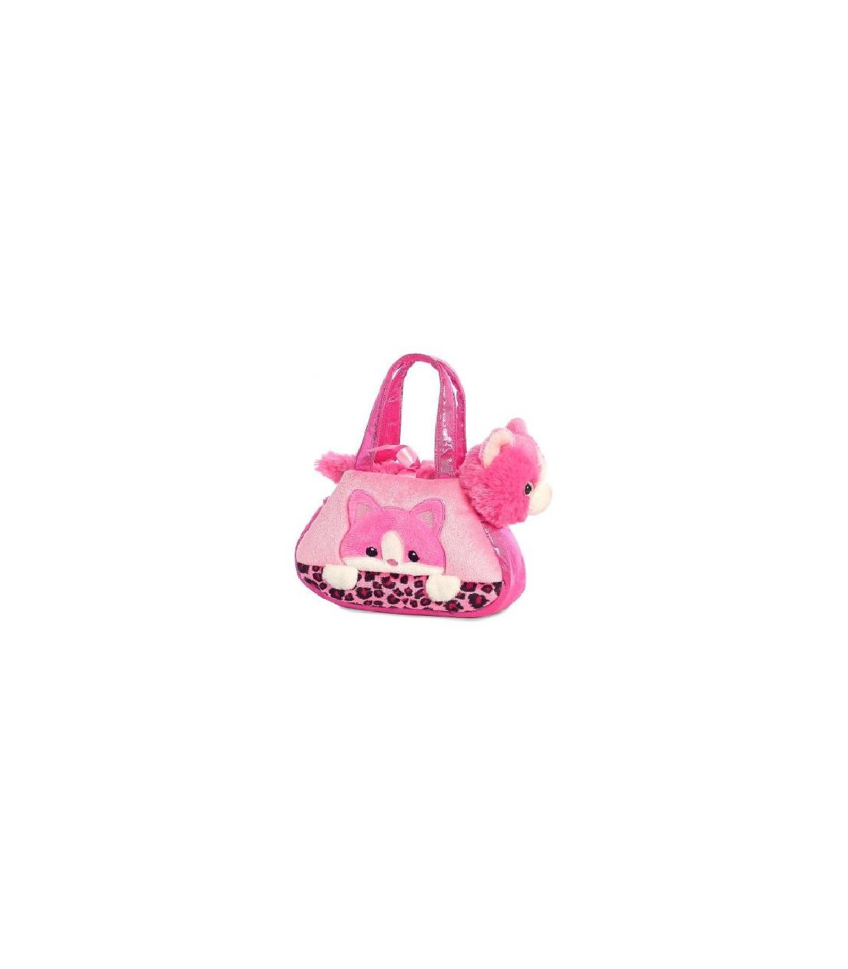 Bolso gato bordado de 12cm de peluche