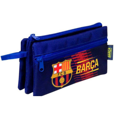 Porta todo, estuche triple fc Barcelona blaugrana