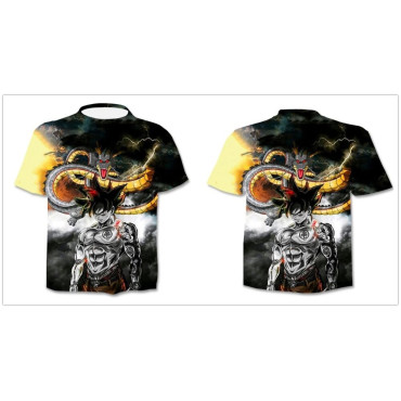 CAMISETAS   Camiseta Dragon Ball para niños en 3d Camiseta Dragon Ball para niños en 3d
