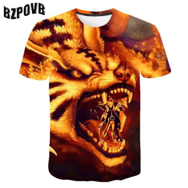 Camisetas  naruto  con impresión 3d