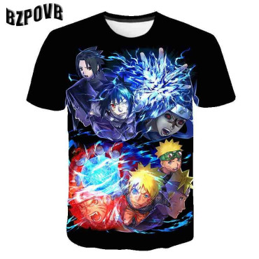 Camisetas  naruto  con impresión 3d