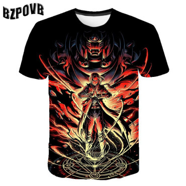Camisetas  naruto  con impresión 3d