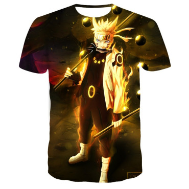 Camisetas  naruto  con impresión 3d