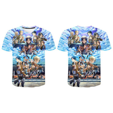 Camisetas Attack On Titan con impresión 3d