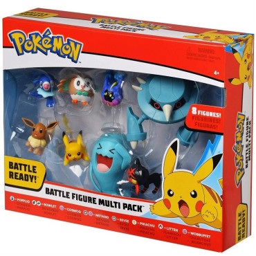 Set de 8 figuras de pokemon pikachu especial para regalo figuras de batalla