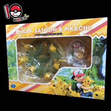 Set de 8 figuras Pokemon Pikachu  Satoshi