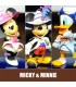 Lote de 3  figuras Disney Mickey Minnie y Pato Donald
