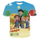 CAMISETAS   Camiseta manga corta con impresión 3d de La Granja de Zenón Camiseta manga corta con impresión 3d de La Granja de Ze