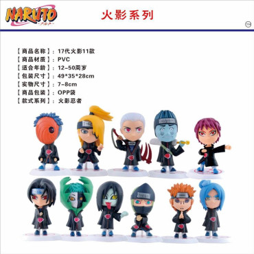 Lote de 11 figuras de Naruto