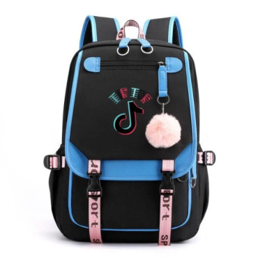 MERCHANDISING TIKTOK   Mochila Tiktok tamaño grande de 46cm de alto Mochila Tiktok tamaño grande de 46cm de alto