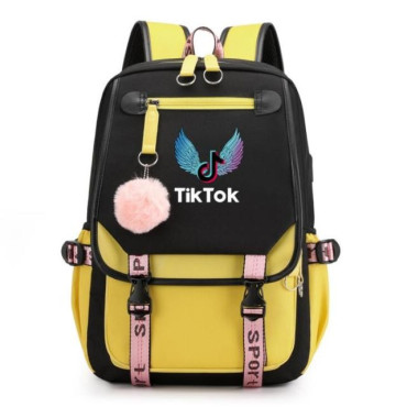 MERCHANDISING TIKTOK   Mochila Tiktok tamaño grande de 46cm de alto Mochila Tiktok tamaño grande de 46cm de alto