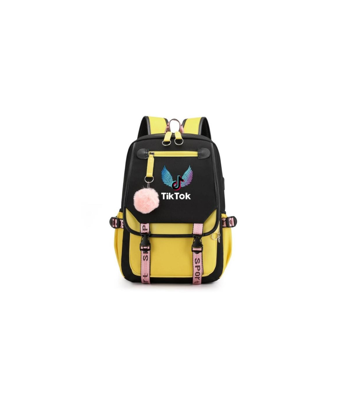MERCHANDISING TIKTOK   Mochila Tiktok tamaño grande de 46cm de alto Mochila Tiktok tamaño grande de 46cm de alto