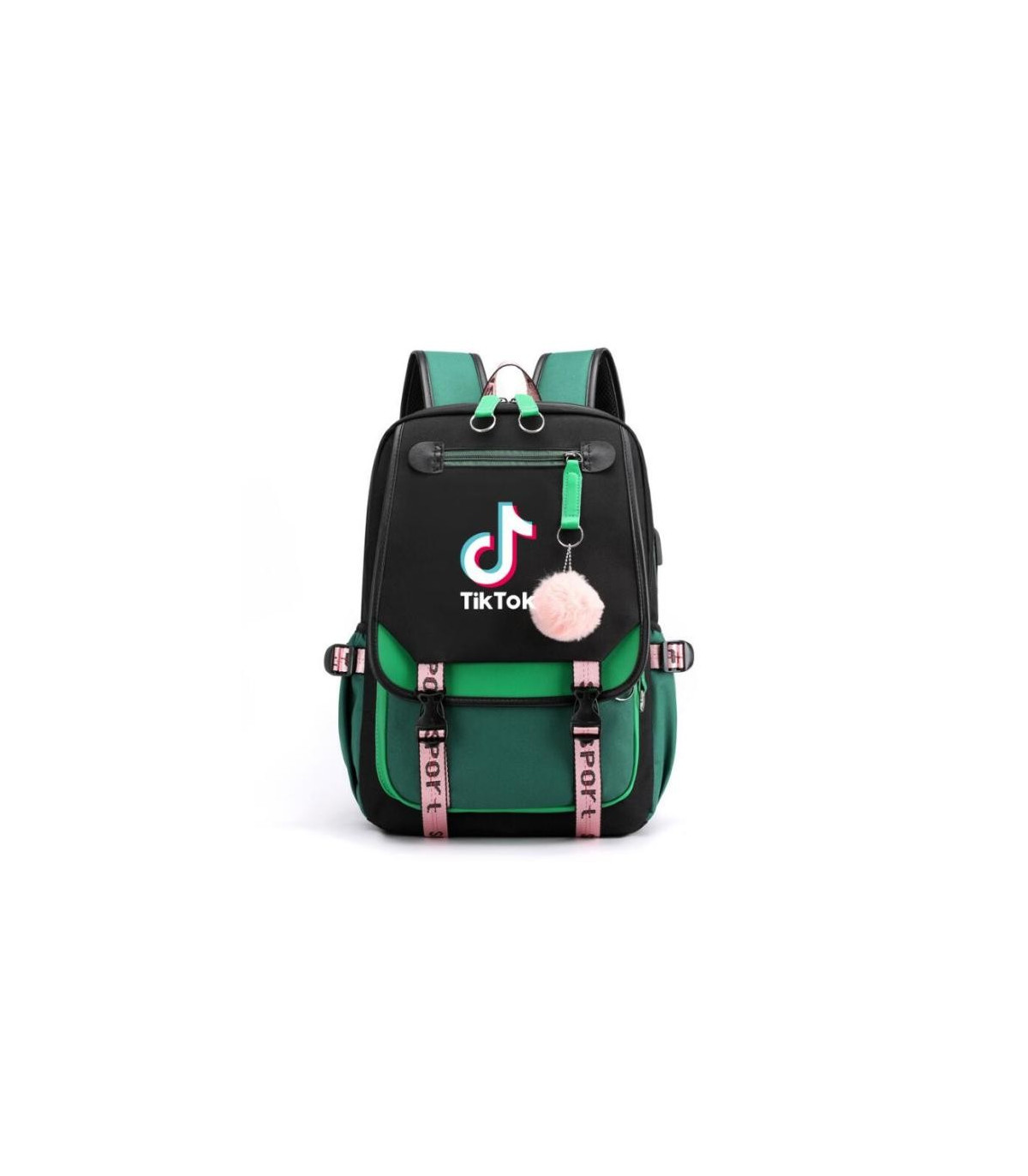 MERCHANDISING TIKTOK   Mochila Tiktok tamaño grande de 46cm de alto Mochila Tiktok tamaño grande de 46cm de alto