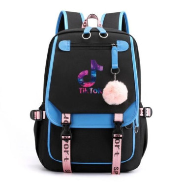 MERCHANDISING TIKTOK   Mochila Tiktok tamaño grande de 46cm de alto Mochila Tiktok tamaño grande de 46cm de alto