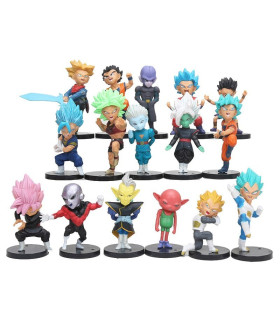 16 figuras Dragon Ball Super 7 cm Chikara no Taikai hijo Goku vegeta Trunks hitto cabba jiren Goku zamasu