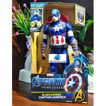 figura capitan america con voz de 30cm