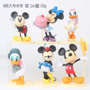 set 6  figuras  disney nickey