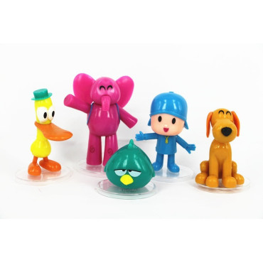 Lote de 5 figuras de Pocoyo con Eli Pato