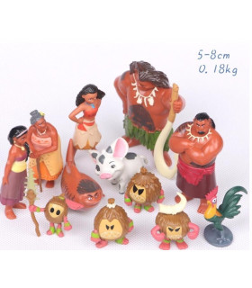 Lote de 12 figuras Vaiana