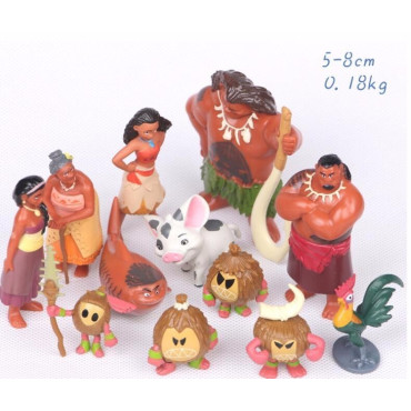 Lote de 12 figuras Vaiana