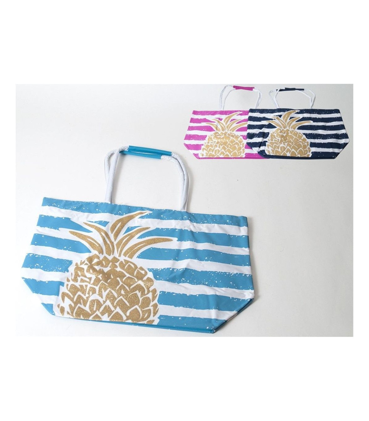 Bolsa Playa Piña 55X36Cm  Surtido A Elegir 1