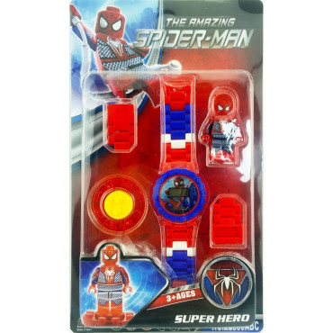 reloj lego spiderman