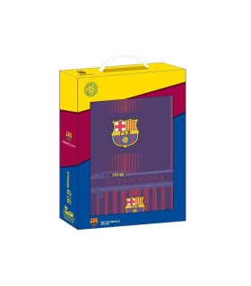 Conjunto Regalo Carpeta Din A4 Porta Todo Fc Barcelona Caja 35X28Cm¡
