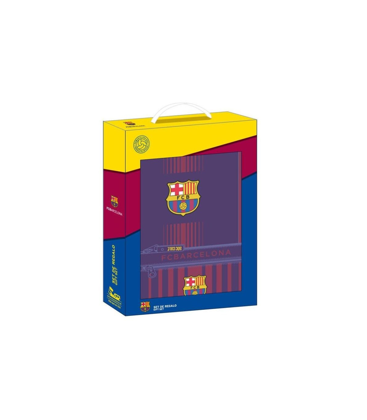 Conjunto Regalo Carpeta Din A4 Porta Todo Fc Barcelona Caja 35X28Cm¡