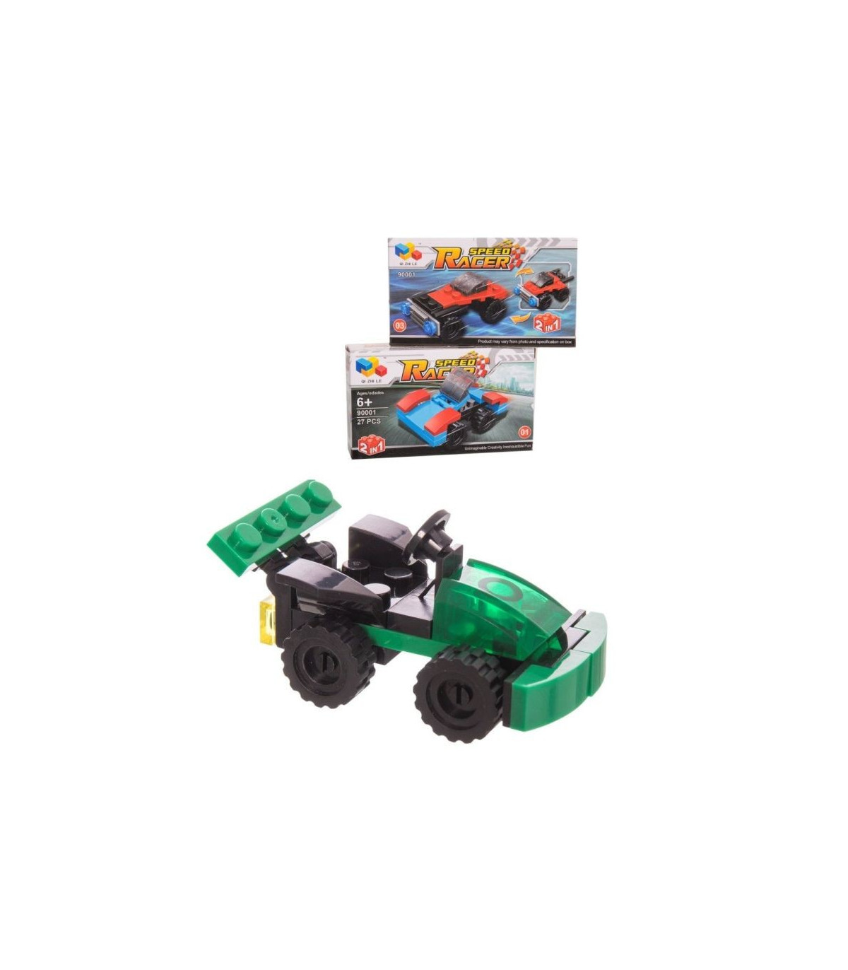 Construccion Juego Bloques Coche Caja 7,5X13Cm 6 Surtido A Elegir 1